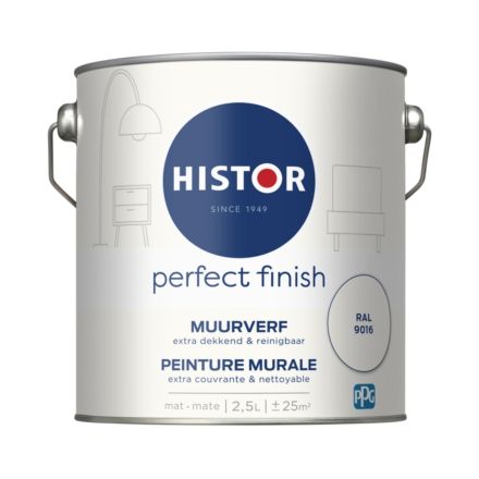 Histor Perfect Finish Muurverf Mat - Ral 9001