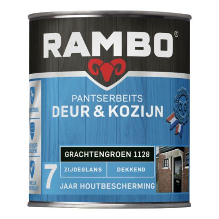 Rambo Pantserbeits Deur & Kozijn Zijdeglans Dekkend - Grachtengroen 1128