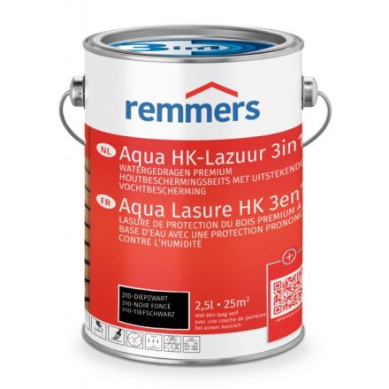 Remmers Aqua HK Lazuur - 310 Diepzwart 