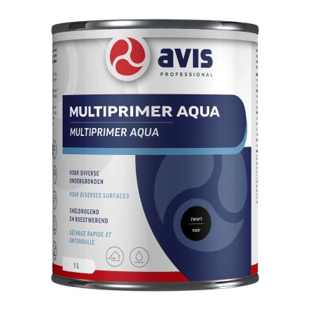 Avis Multiprimer Aqua - Zwart - 1 Liter