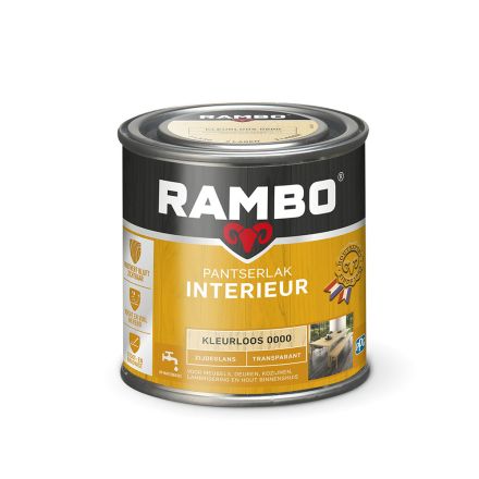 Rambo Pantserlak Interieur Transparant Zijdeglans - Kleurloos