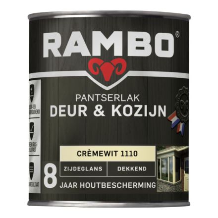 Rambo Pantserlak Deur & Kozijn Zijdeglans Dekkend - Crèmewit
