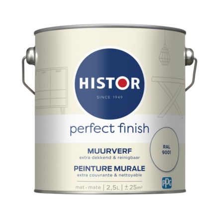 Histor Perfect Finish Muurverf Mat - Ral 9003