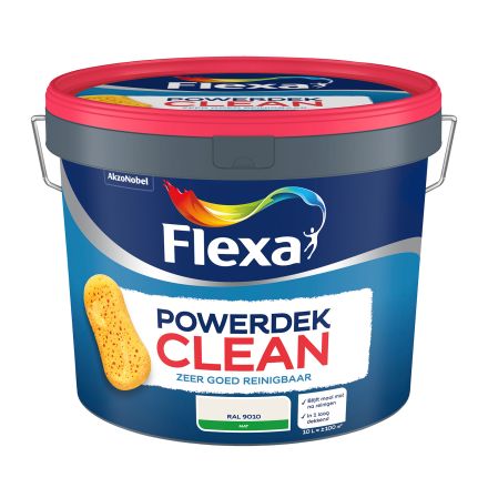Flexa Powerdek Clean Ral 9010 - 10 liter