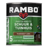 Rambo Pantserbeits Schuur & Tuinhuis Zijdeglans Transparant - Teak