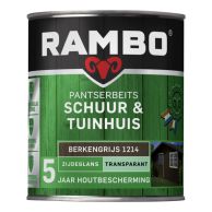 Rambo Pantserbeits Schuur & Tuinhuis Zijdeglans Transparant - Berkengrijs