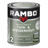 Rambo Pantserbeits Tuin & Steigerhout Zijdeglans - Flessen Groen 750 ml