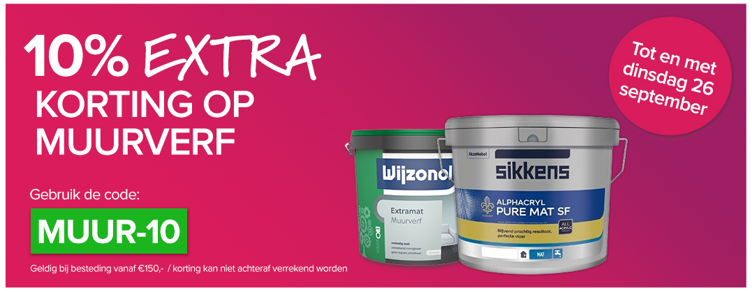 muurverf actie